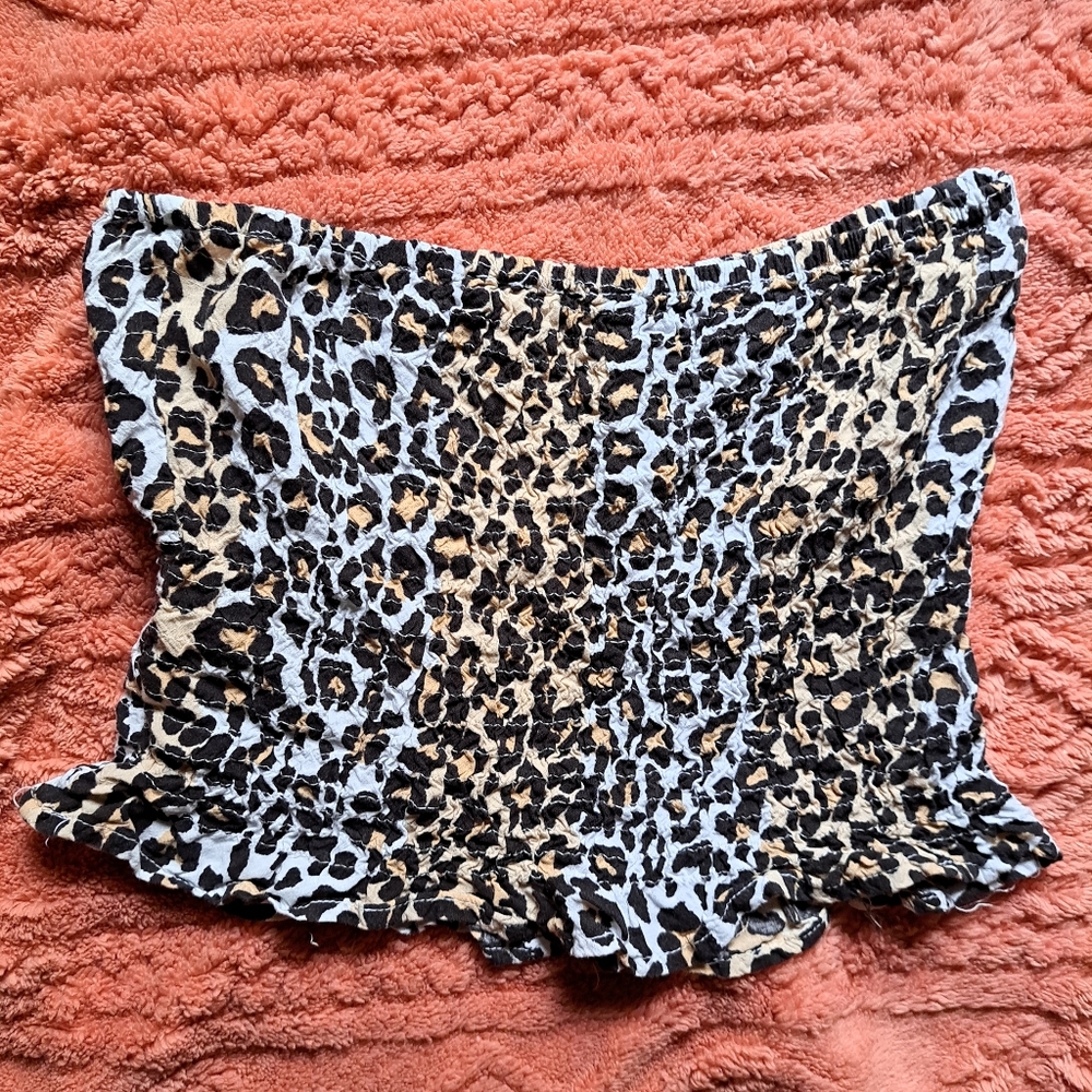Daytrip Cheetah Animal Print Tube Top - Good Condition
